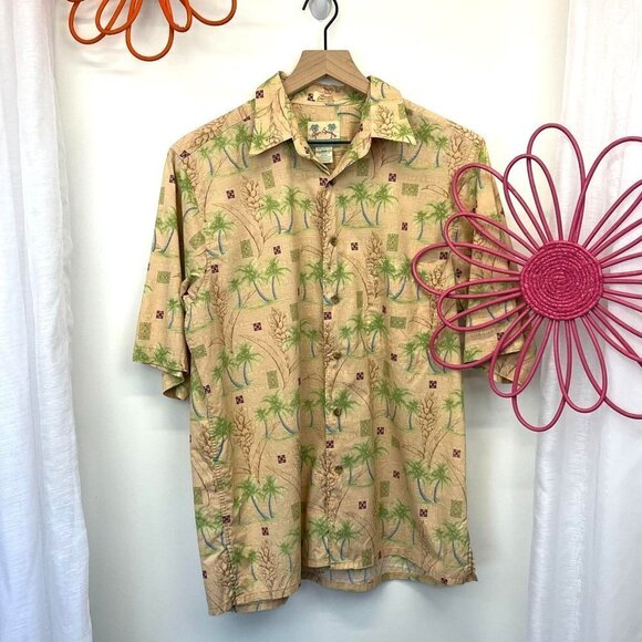 Reyn Spooner Regency Cotton Lawn Men's Button Down Hawaiian Shirt Size MED - Picture 4 of 5